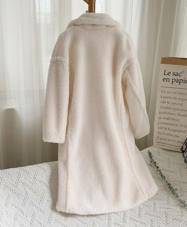 LOUISE ECO FUR BEAR COAT