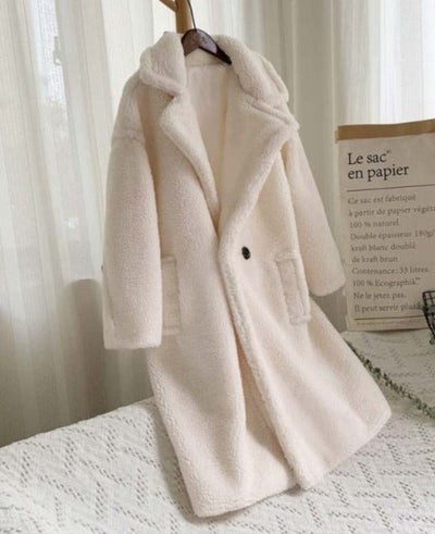 LOUISE ECO FUR BEAR COAT