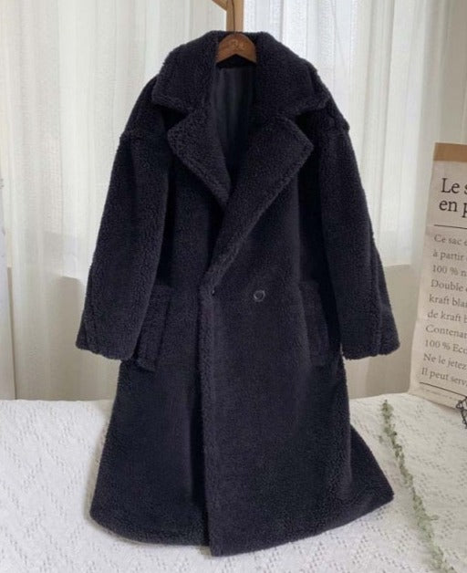 LOUISE ECO FUR BEAR COAT