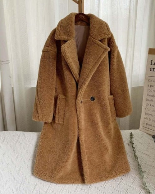 LOUISE ECO FUR BEAR COAT